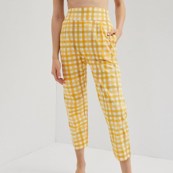 Anthropologie Jolie Gingham Tapered 